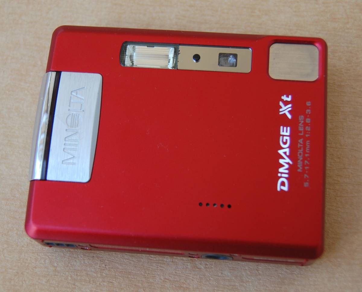 レトロ MINOLTA DiMAGE XT レッド コンデジカメ ミノルタ コニカ