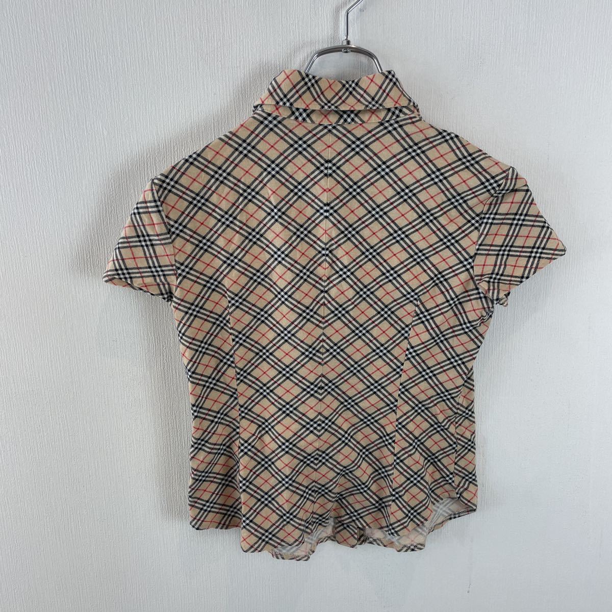 ノバチェック BLUE BURBERRY 半袖Tシャツ LABEL バーバリーブルー 