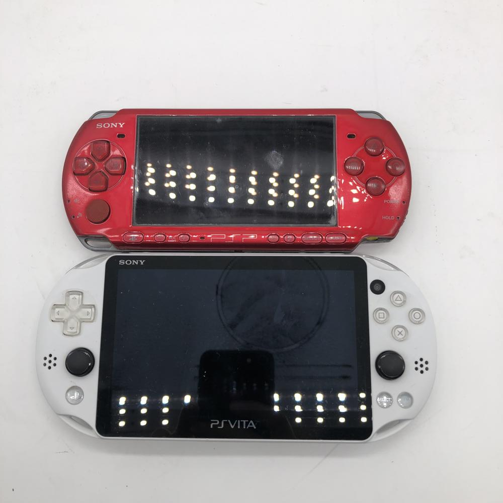 中古】本体）【ジャンク】PSVita PCH-2000 1台 PSP-3000 1台 本体のみ 