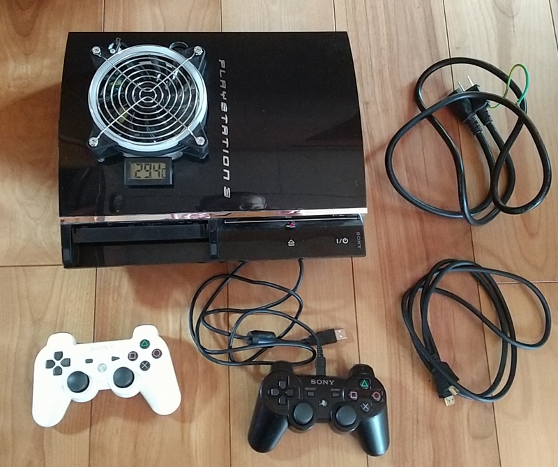 内蔵HDDあり 12cmファン搭載 PS3 本体 初期型 PS1/PS2互換モデル 型番 