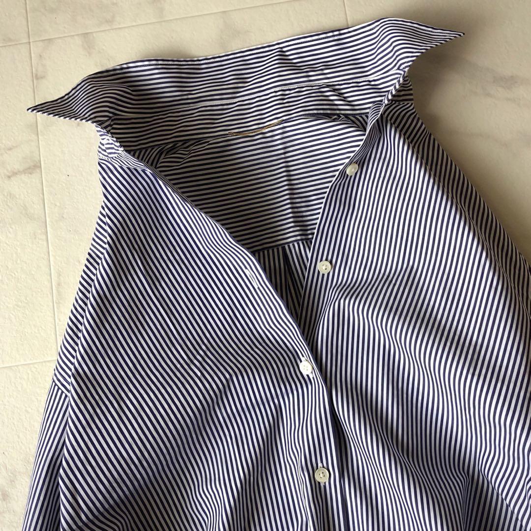 美品♪ドゥーズィエムクラス 2way ストライプ 青 白 カシュクール