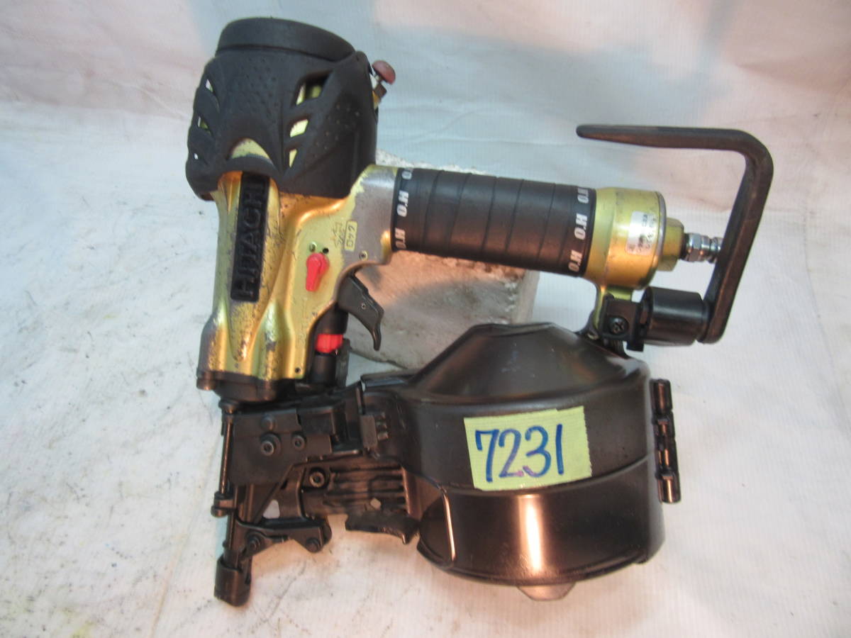 中古品 Hitachi 日立65mm高圧釘打機NV65HMC中古7231 koki 日立工機