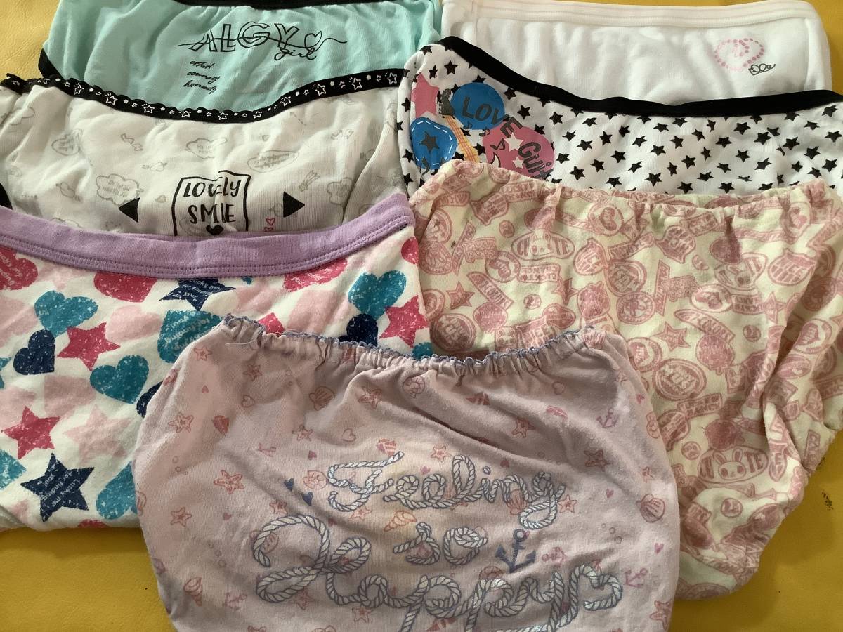 新品～抗菌クリーニング済み　140-160 女の子向き　ショーツ　未使用