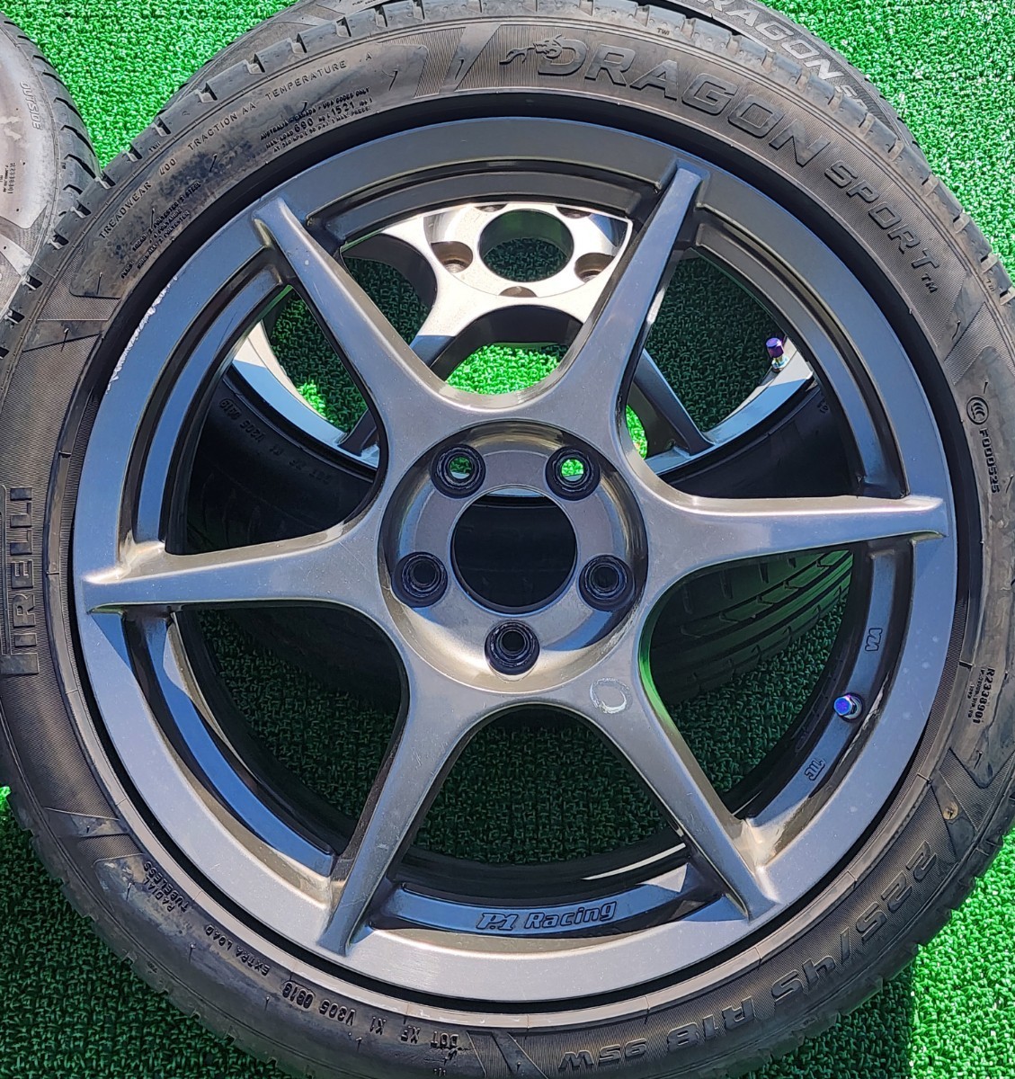 ☆希少☆ P1 racing P1 レーシング 18インチタイヤホイールセット 