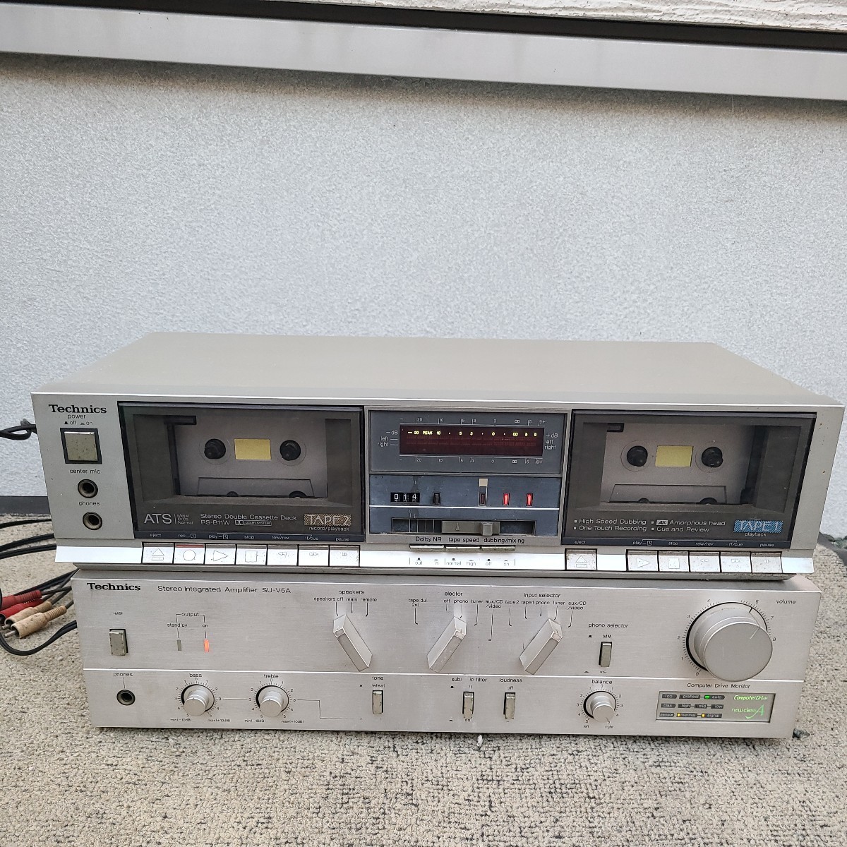 オーディオアンプ テクニクス Technics SU-V5A Technics RS-B11W Tape