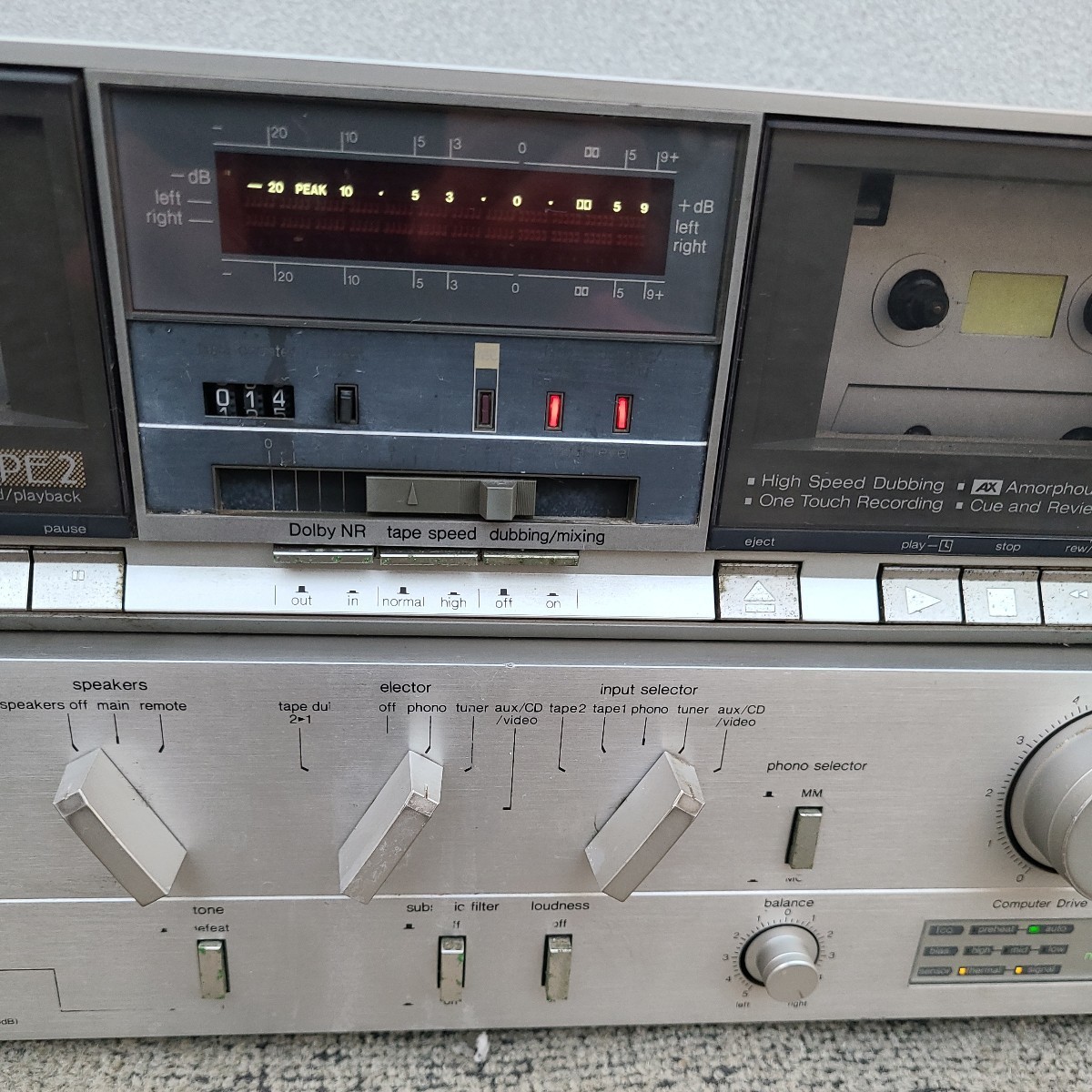オーディオアンプ テクニクス Technics SU-V5A Technics RS-B11W Tape