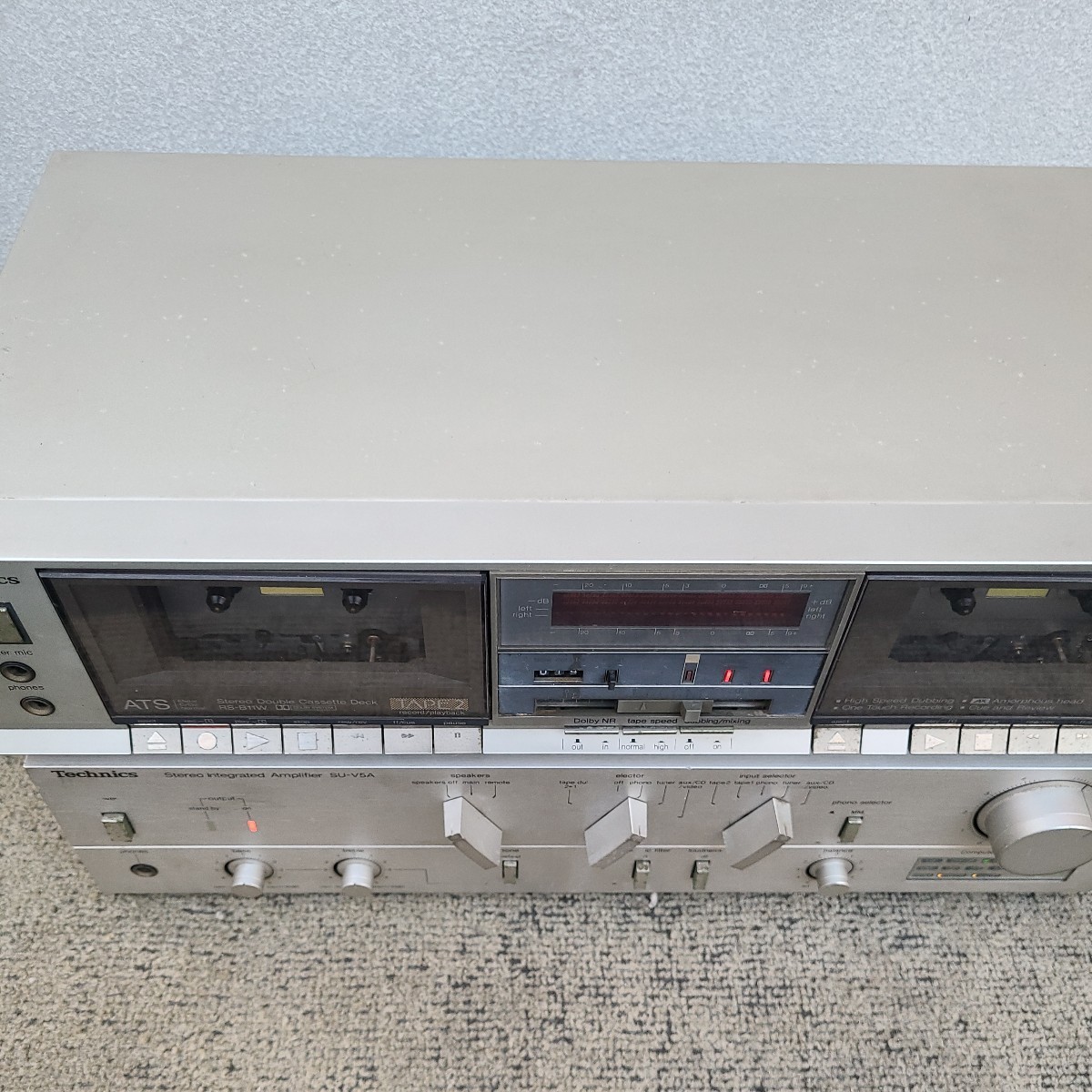 オーディオアンプ テクニクス Technics SU-V5A Technics RS-B11W Tape
