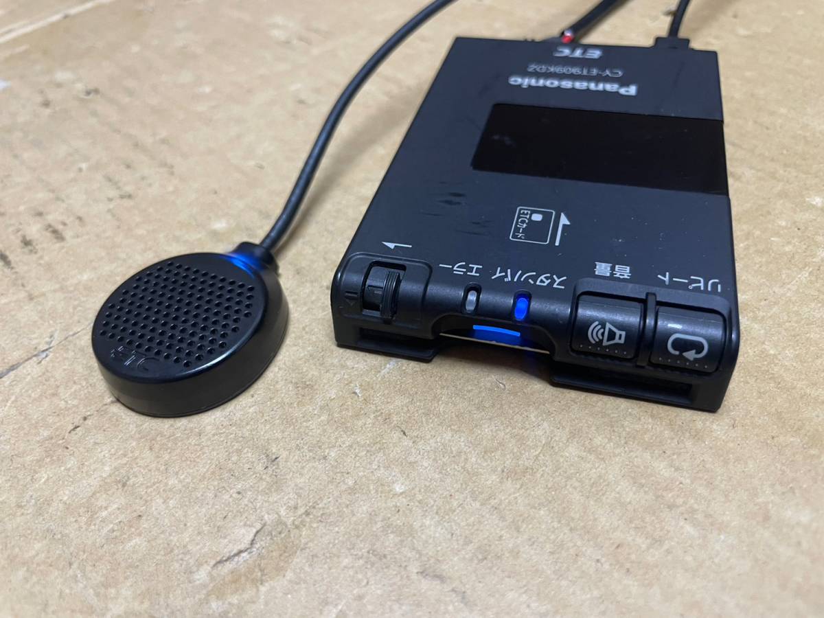 軽自動車登録済み Panasonic ETC CY-ET909KDZ 音声案内タイプ カード