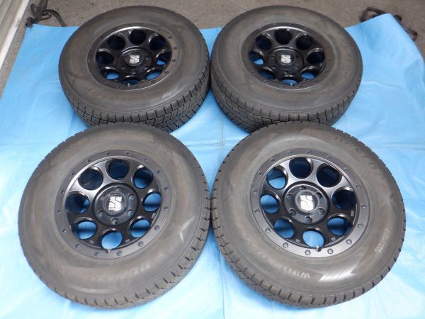 6.5分山 265/70R17 ダンロップ WINTER MAXX SJ8 2016年製☆MLJ XTREME-J ♪黒☆渋い♪カッコイイ♪オシャレ♪イカツイ☆☆目立つ！