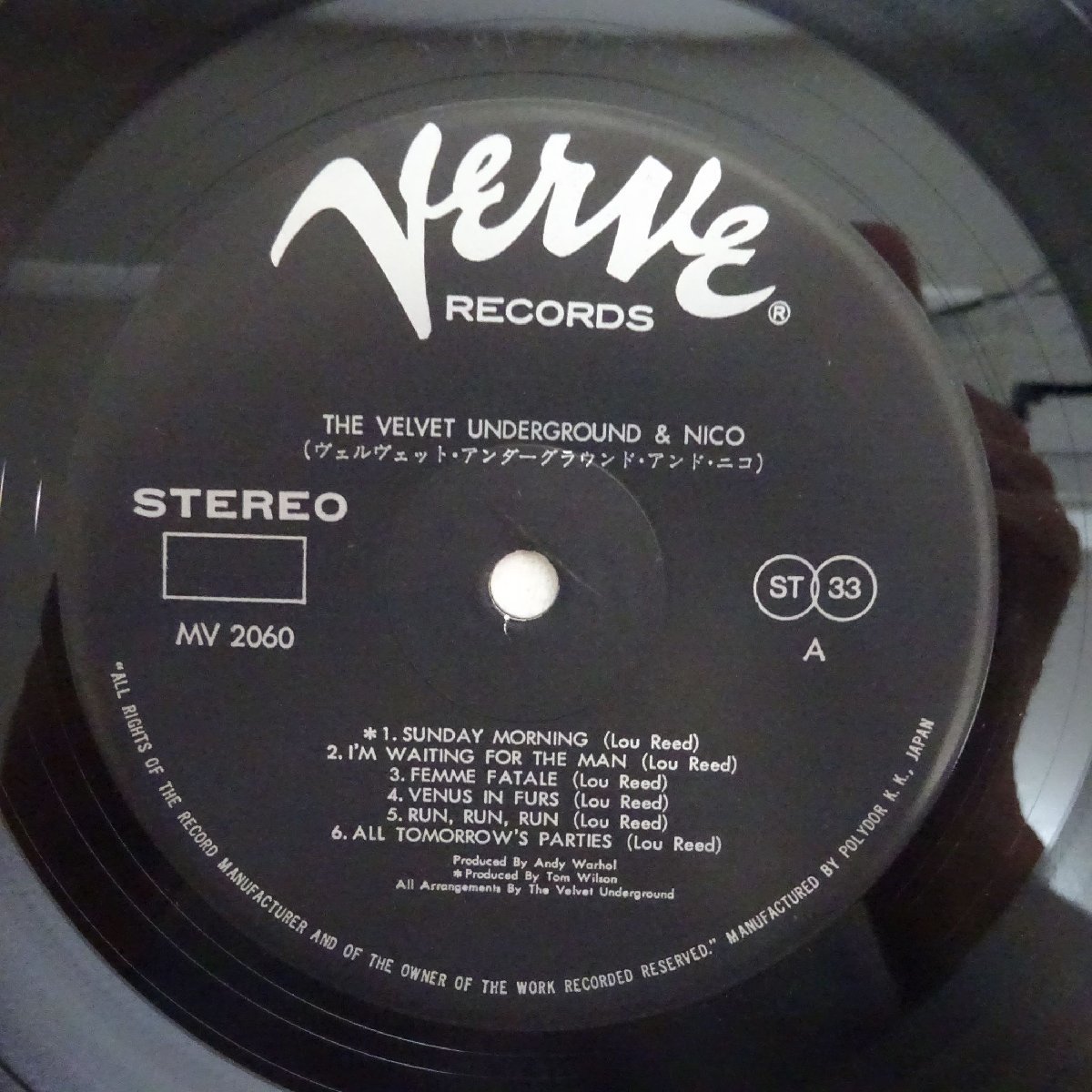 Velvet Underground The & Nico ⁄ - velvet LP 14020598;国内盤The
