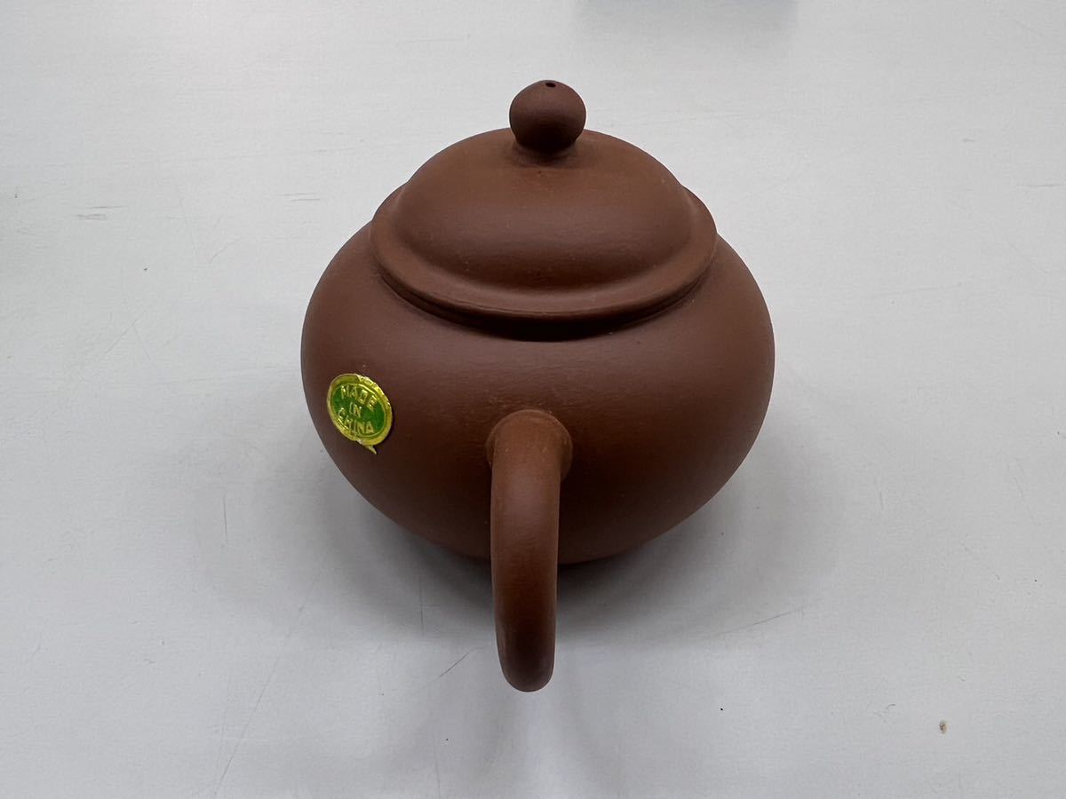 宜興朱泥急須 1970年代 中国茶道具 大きさ幅：約12.7㎝×8.1