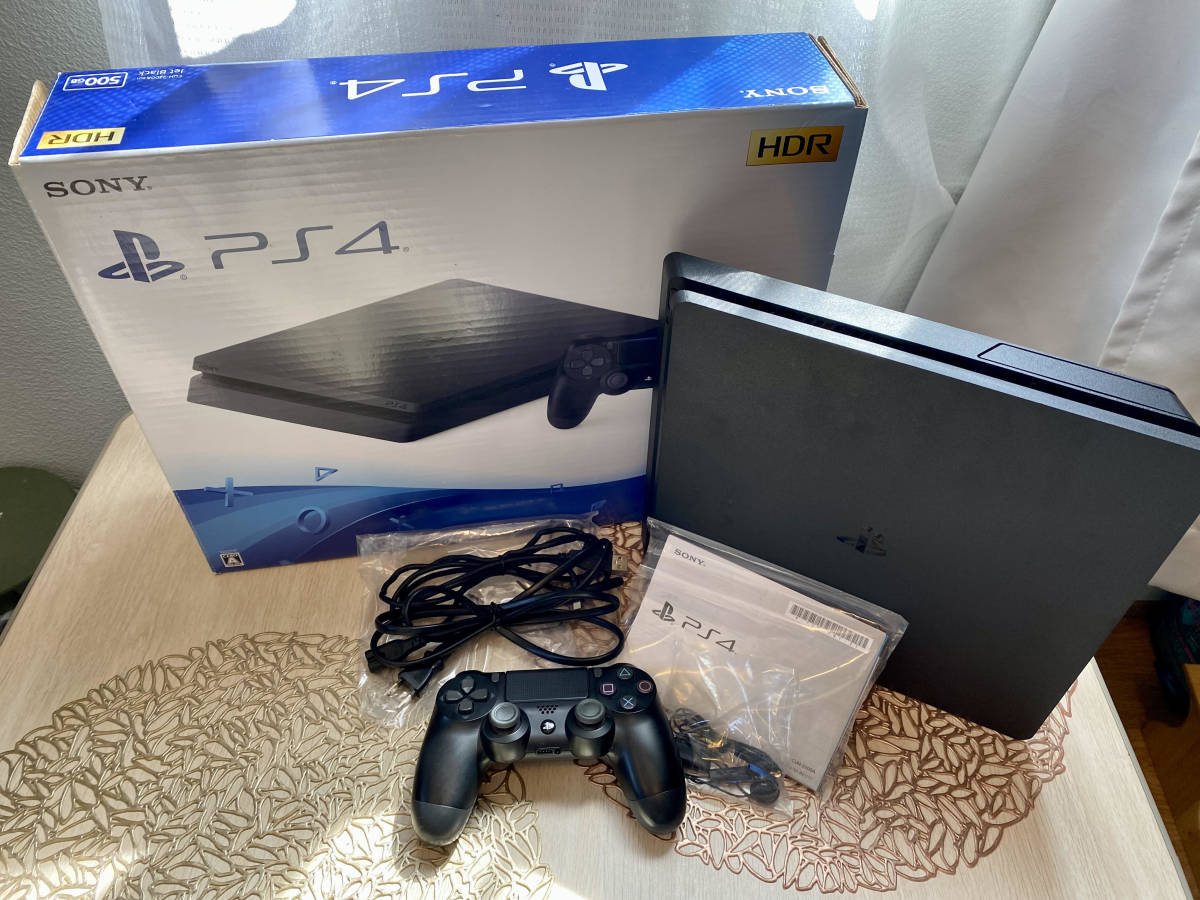動作確認済み PS4本体 cuh-2200a ジェットブラック 500GB