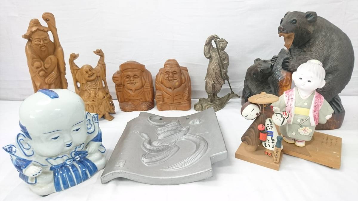 備前焼 縁起物 干支 大黒様など 3セット コレクション】備前焼 秀泉