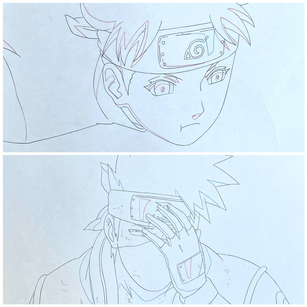 ナルト 原画 3枚セット カカシ テンテン／Cel Genga セル画 アニメ