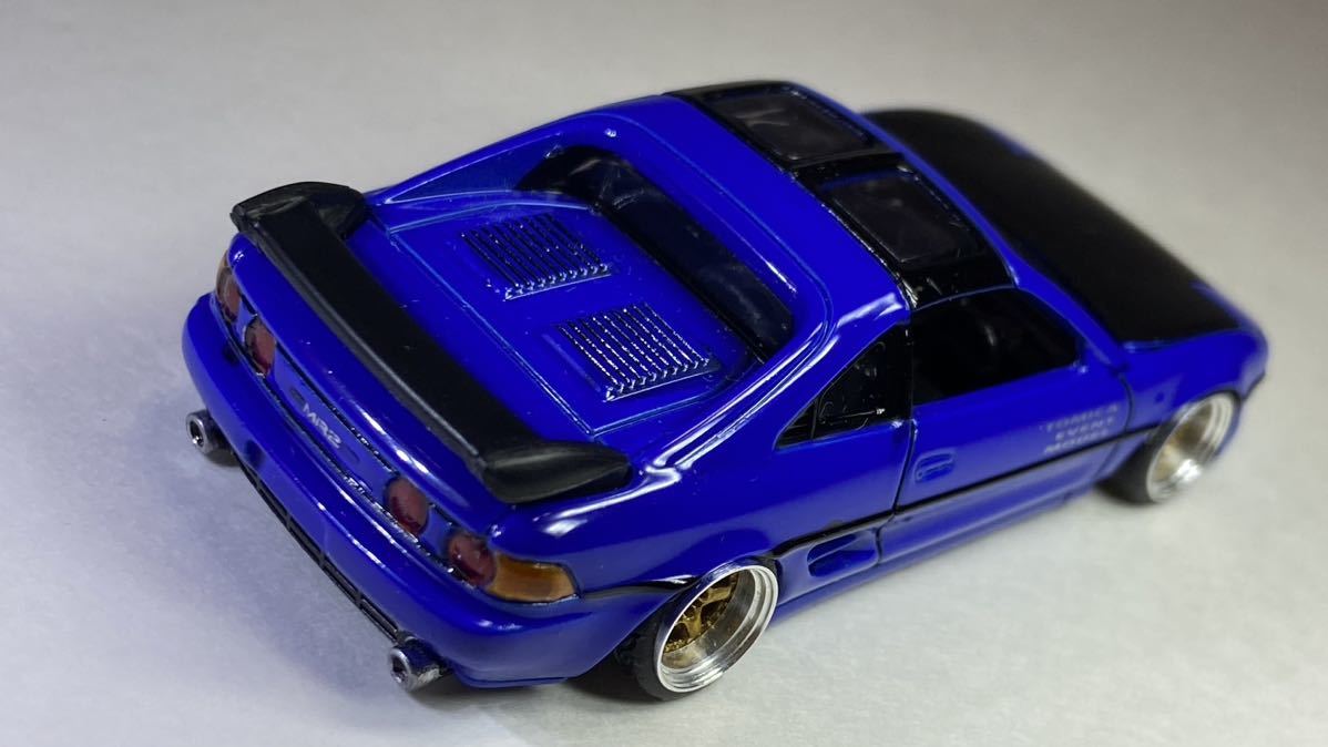 1/61 改 TOYOTA mr2 SW20 車高短 深リムホイール 5本スポーク マフラー 