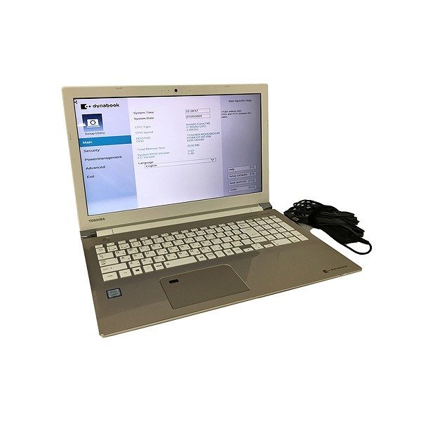 SNE85737SGM 東芝 dynabook 15.6型 ノートPC PT75FGP-BJA2 Core i7-8550U メモリ8GB HDD1TB 現状品 直接お渡し歓迎