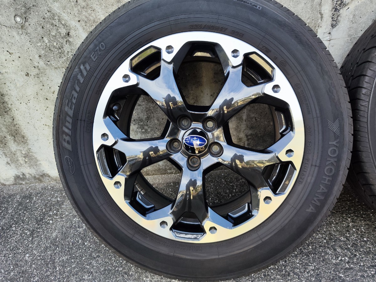 スバル XV 純正 バリ溝 225/60R17 ホイールセット インプレッサ