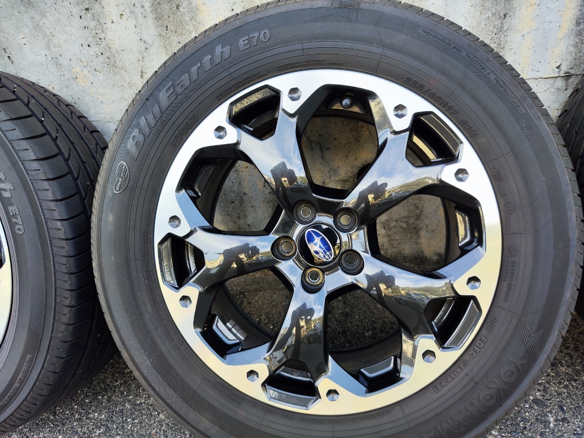 スバル XV 純正 バリ溝 225/60R17 ホイールセット インプレッサ