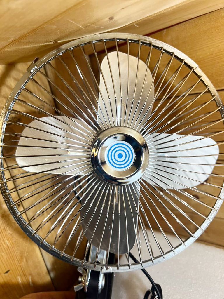 12v 扇風機 8インチ 首振り 送料無料(旧車 空冷vw 高速有鉛 レトロ