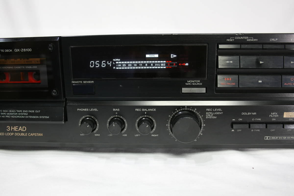 AKAI 3HEADデュアルキャプスタン、カセットデッキGX-Z6100動作品