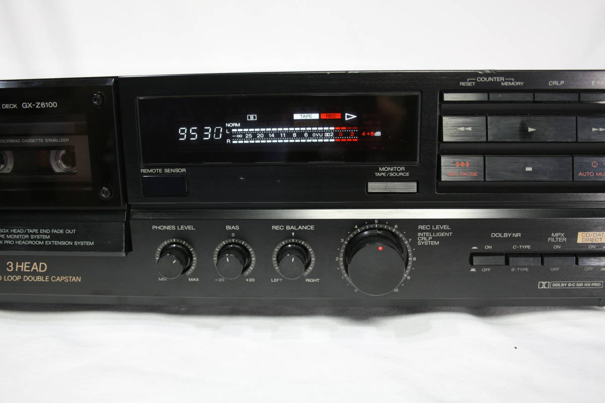 AKAI 3HEADデュアルキャプスタン、カセットデッキGX-Z6100動作品