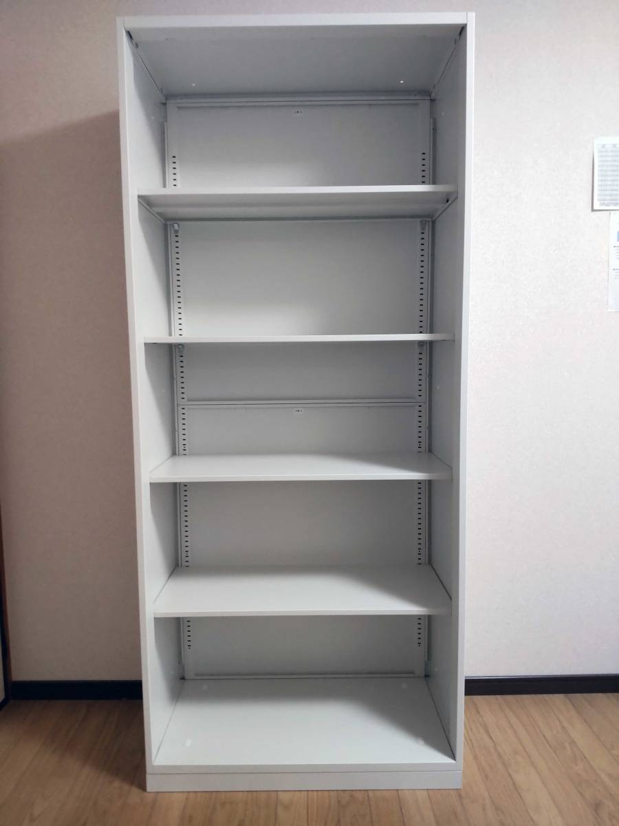 ■オカムラ スチール収納VILLAGE オープン（シェルビング） 5段 幅800×奥行400×高さ1850mm ☆極美品！ 手渡し希望！