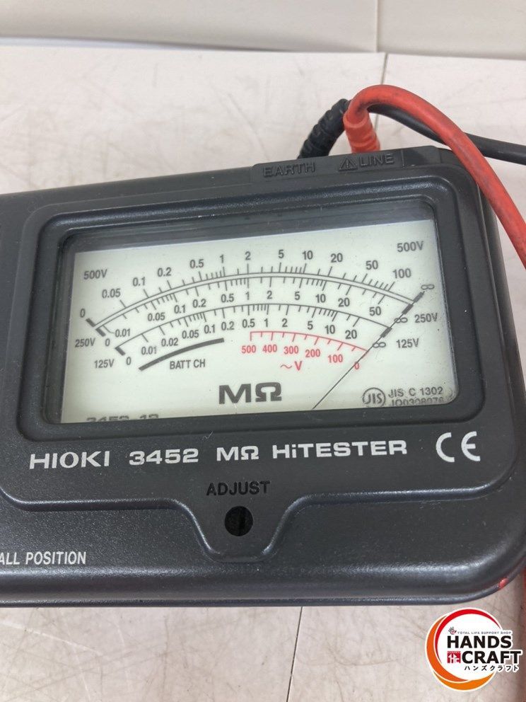 HIOKI HiTESTER - メグオームハイテスター⁄絶縁抵抗計 3452岩槻店