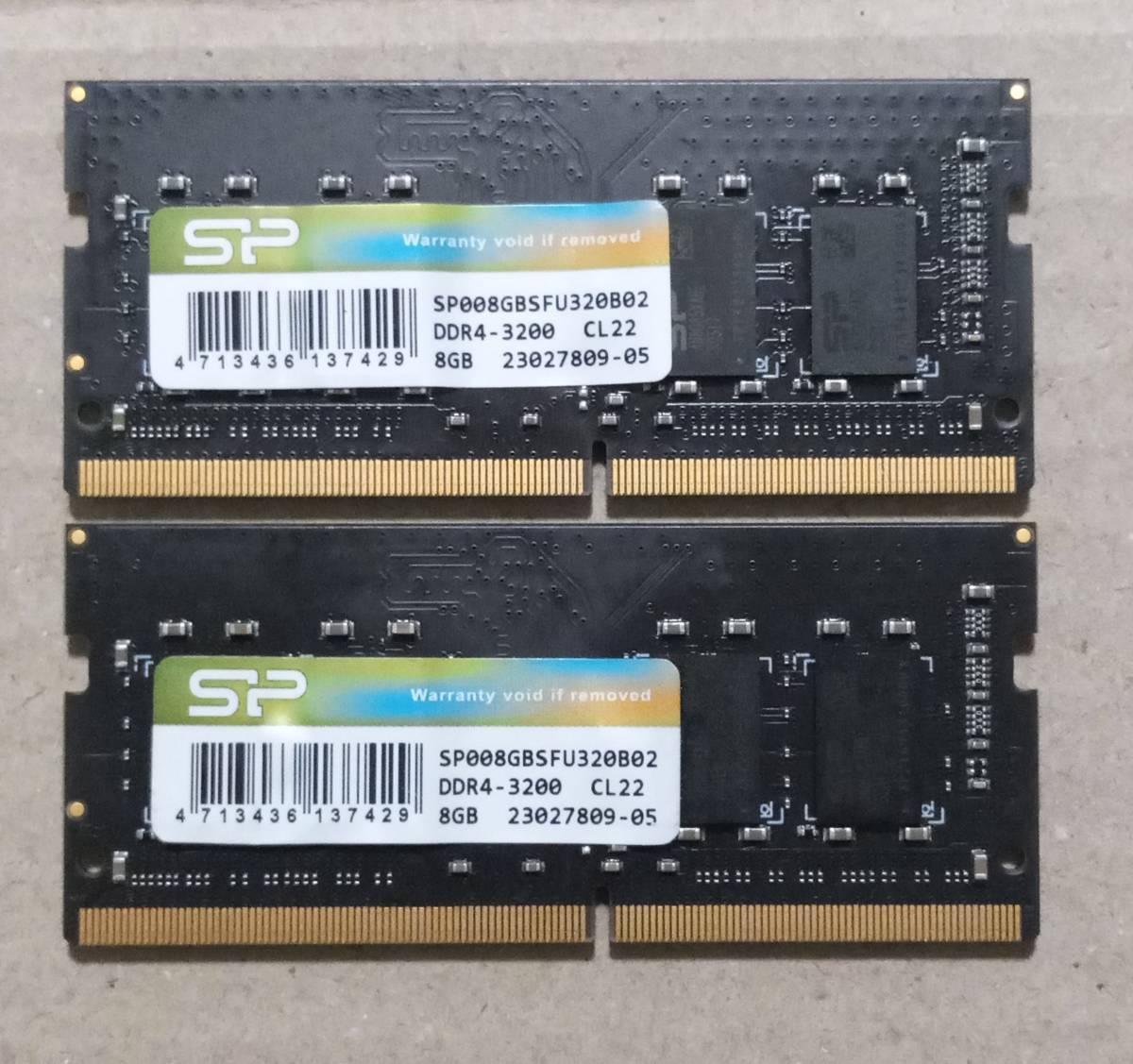 ML24【動作品】Silicon Power DDR4-3200 8GB×2枚 計16GB【送料無料