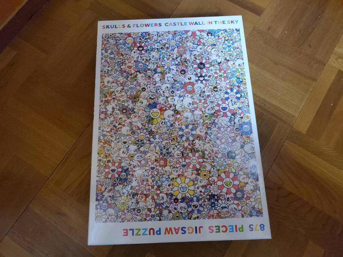 即決　村上隆 ジグソーパズル　SKULLS & FLOWERS 　CASTEL WALL IN THE SKY 875ピース