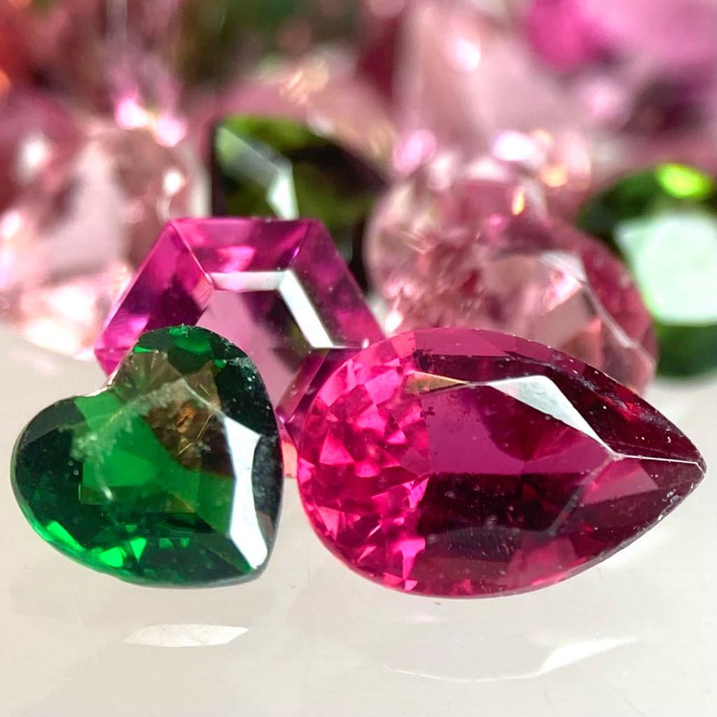 ○天然ルベライトトルマリン 0.900ct○ u ◎ 7.1×5.0mmソーティング付 