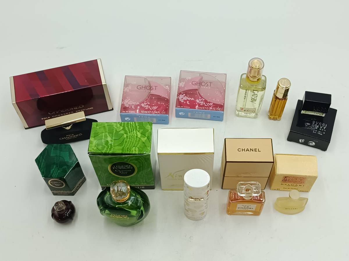 香水 おまとめ品 ミニボトル CHANEL Dior GUCCI NINA RICCI BVLGARI 他 ei