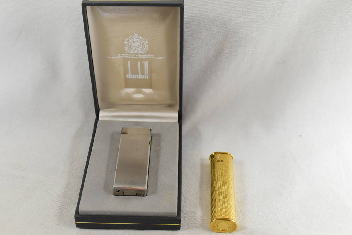 美品 DUNHILL ダンヒル スリム ガスライター・シガレットケース 着火