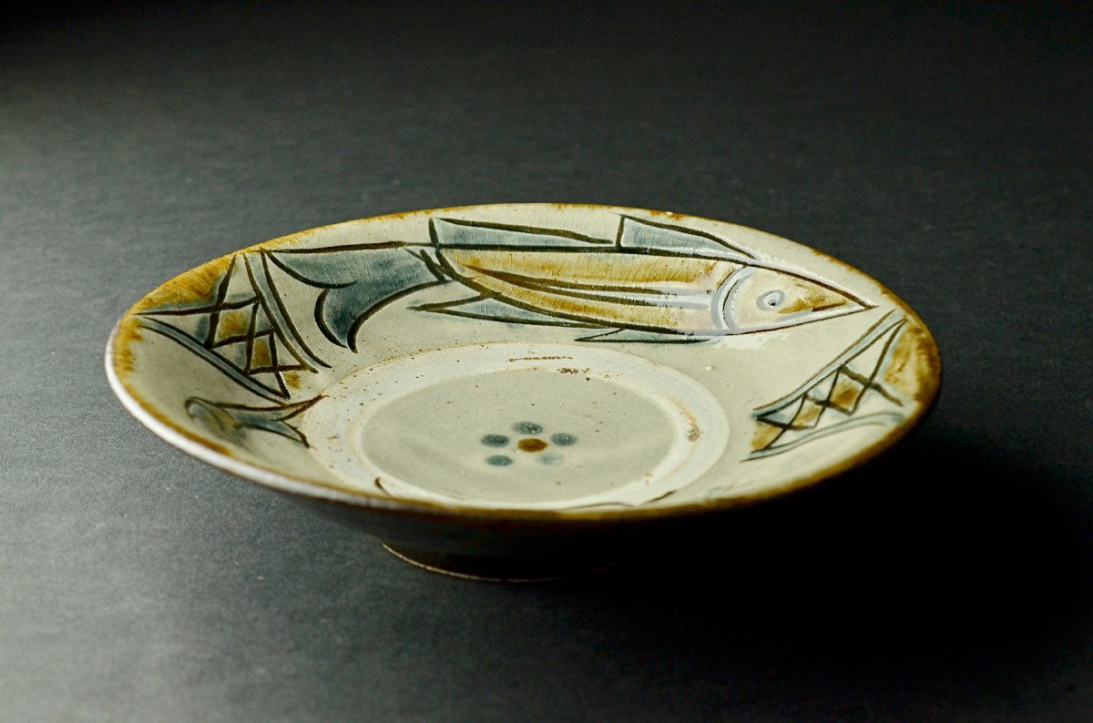 金城次郎 魚文皿 人間国宝 【公式通販】