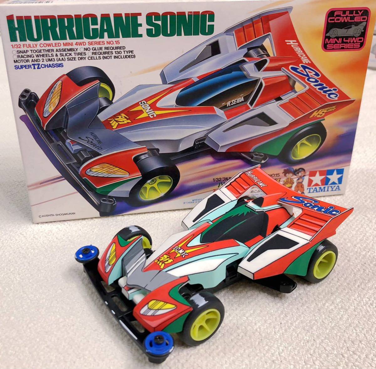 極美品・二次元塗装】ミニ四駆 爆走兄弟レッツ&ゴー ハリケーン 