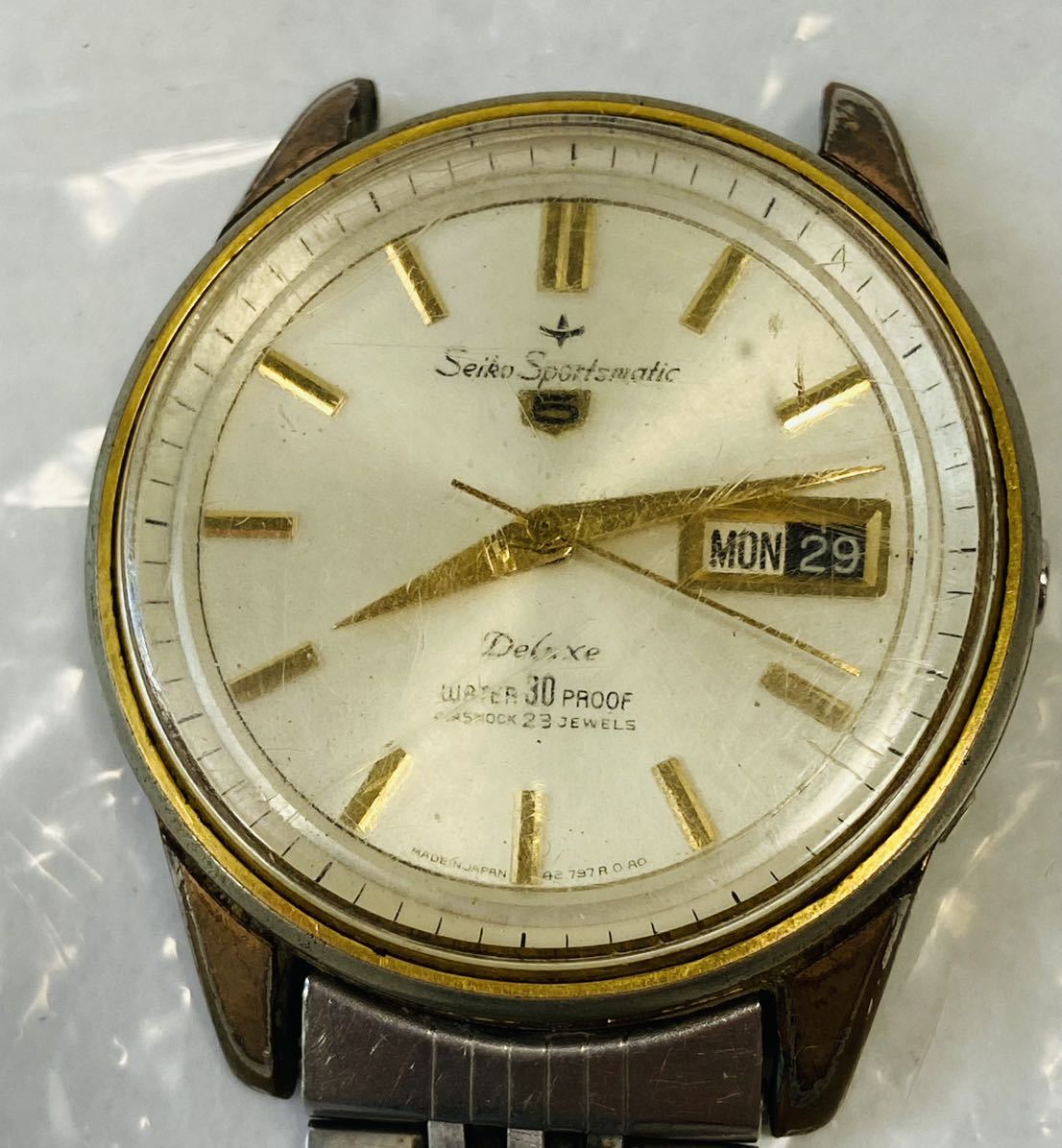 大阪売れ筋 SEIKO 5 Sportsmatic Delux 23石 自動巻き （10） 【公式通販】