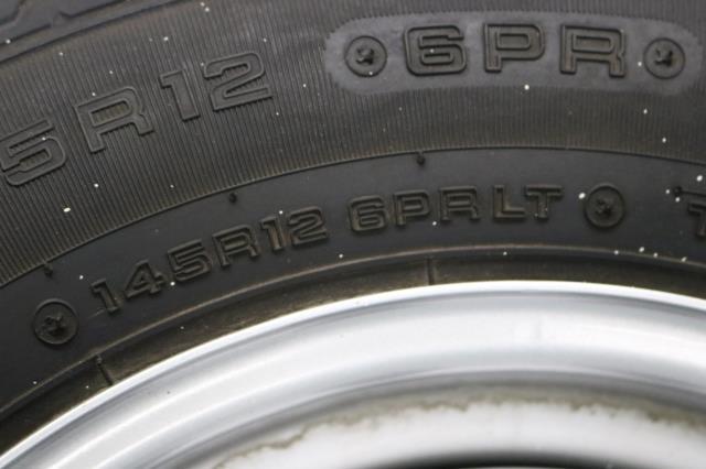 ハイゼット S500P 12インチ スチール タイヤ付 1本 タイヤホイール ホイル スチールホイール 新車外し 4本セット アトレー 値下げ可ダイハツ純正 0