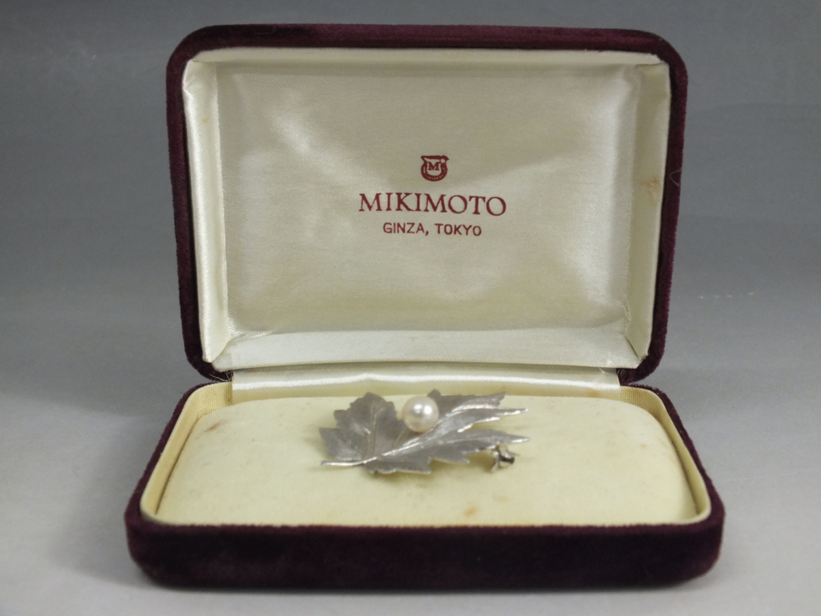 正規品 MIKIMOTO/ミキモト ブローチ パール シルバー M刻印 S刻印