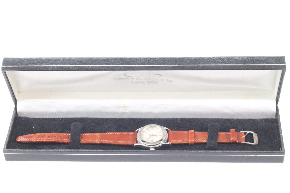 オリス　ORIS 7450 腕時計　自動巻き　レディース　稼働品 ORIS オリス 7450 自動巻き デイト 裏スケ レディース 腕時計 ケース
