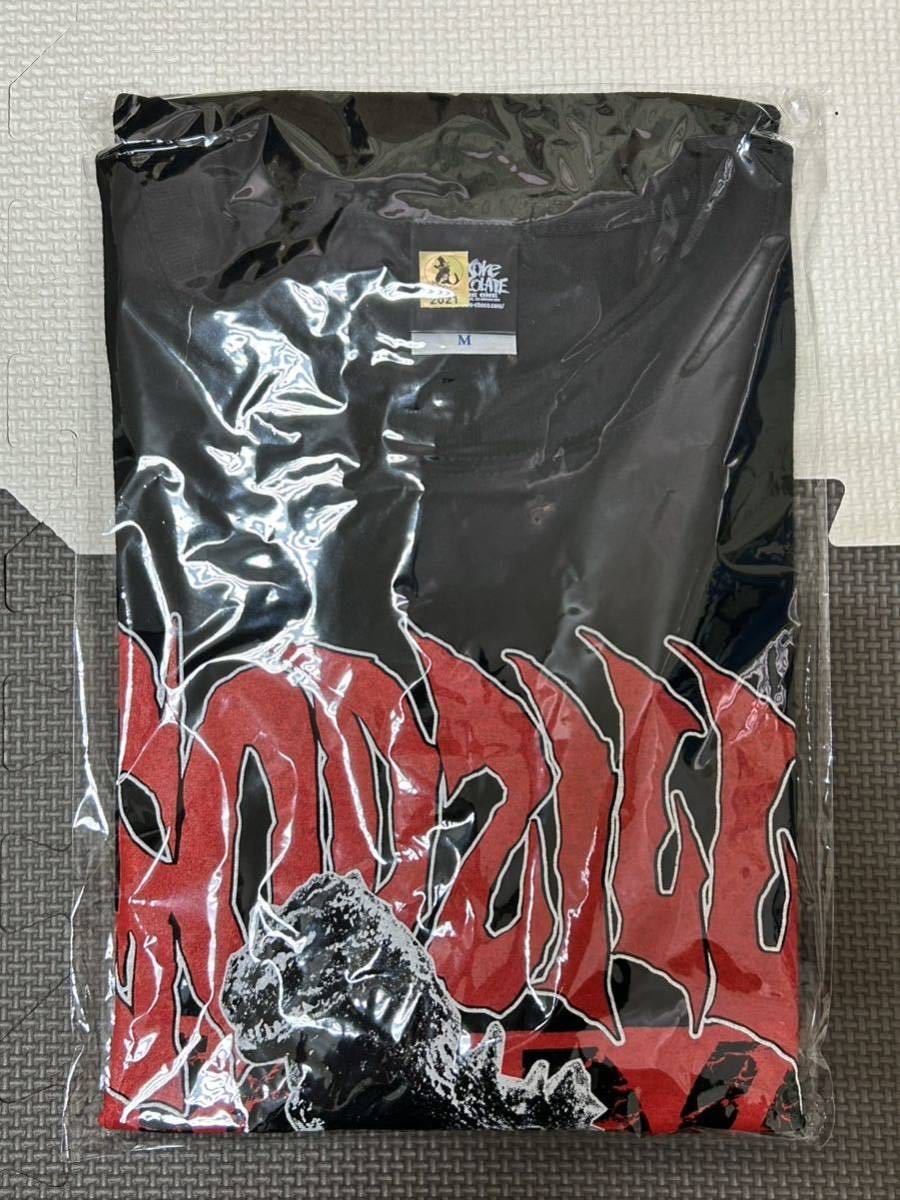 ハードコアチョコレートTシャツ ゴジラ(中禅寺ブラック) Mサイズ