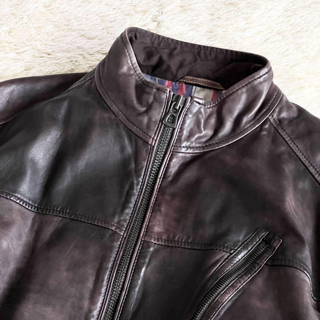 奇跡のサイズ56 5L相当】ヒューゴボス HUGOBOSS シングルライダース