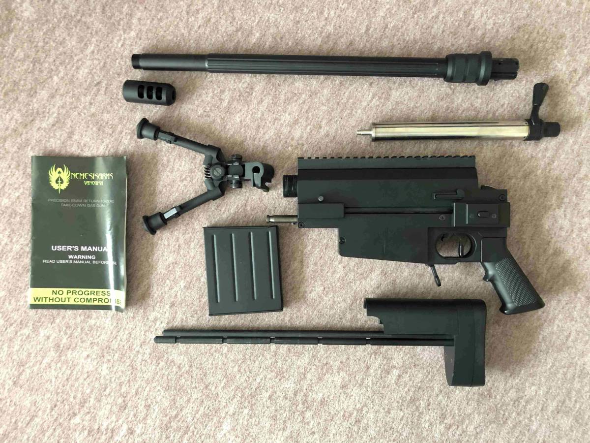  Golden Eagle Nemesis Arms VANQUISH 分解 組み立て式 狙撃銃 Co2タイプ ボーンレガシー(エアガン)｜売買されたオークション情報、yahooの商品情報をアーカイブ公開 - オークファン エアガン