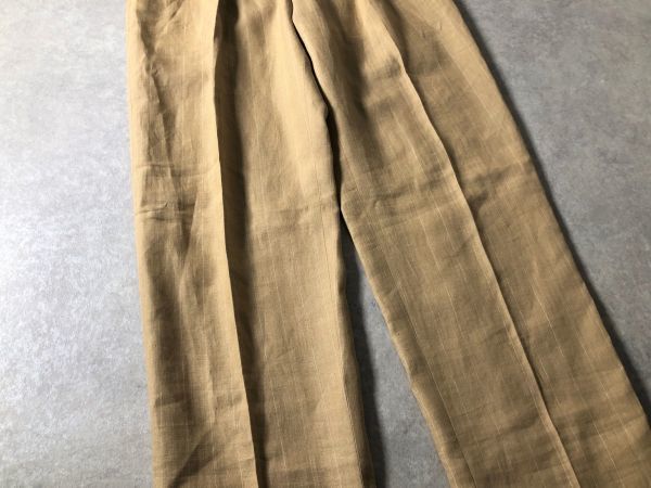 デッドストック○RALPH LAUREN○USA製○リネン100％ ストライプ