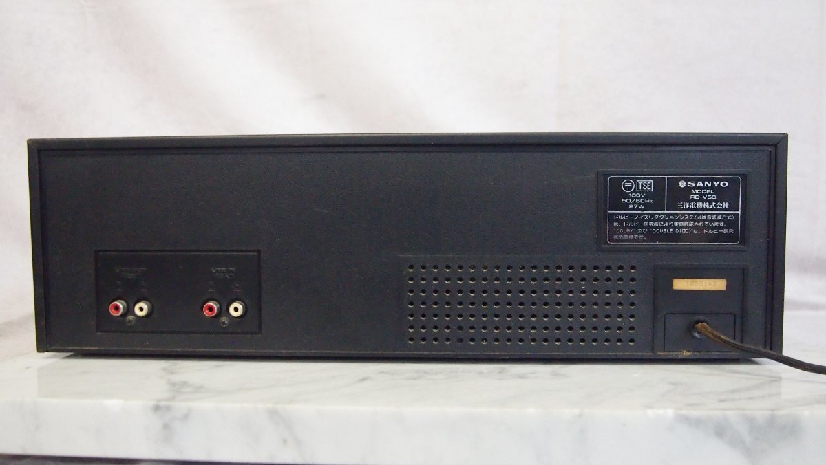 K○【ジャンク】SANYO OTTO RD-V50 ステレオカセットデッキ OTTO