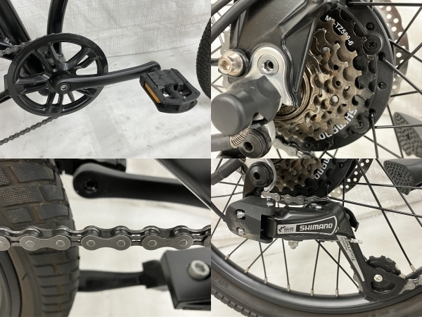 PYKES PEAK X20 折りたたみ 電動 アシスト 自転車 マットブラック 良好 