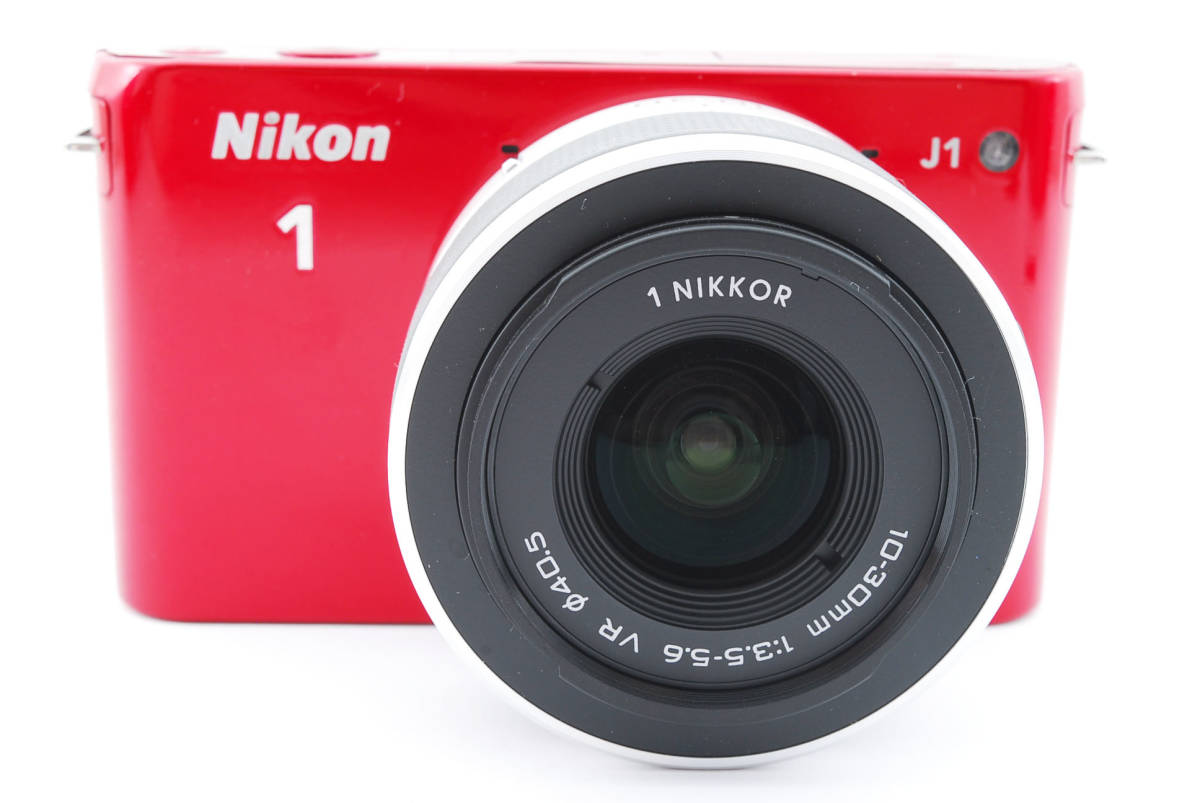 ニコン Nikon 1 J1 ミラーレス デジタル カメラ レッド 赤 ボディ