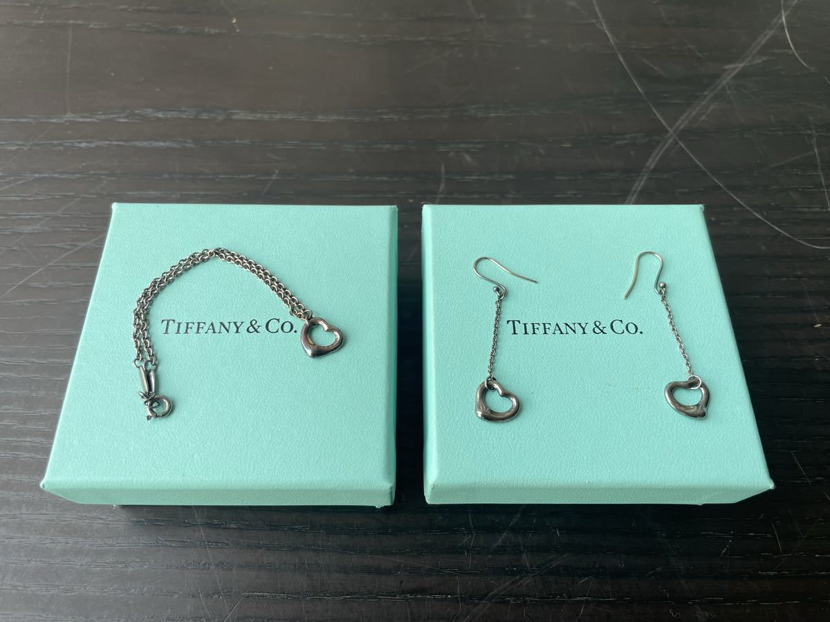 送料無料，HOT 品 TIFFANY ティファニー TIFFANY&Co シルバー925 オープンハート ブレスレット ピアス 箱付き(オープンハート)｜売買されたオークション情報、yahooの商品情報をアーカイブ公開 - オークファン ネックレス