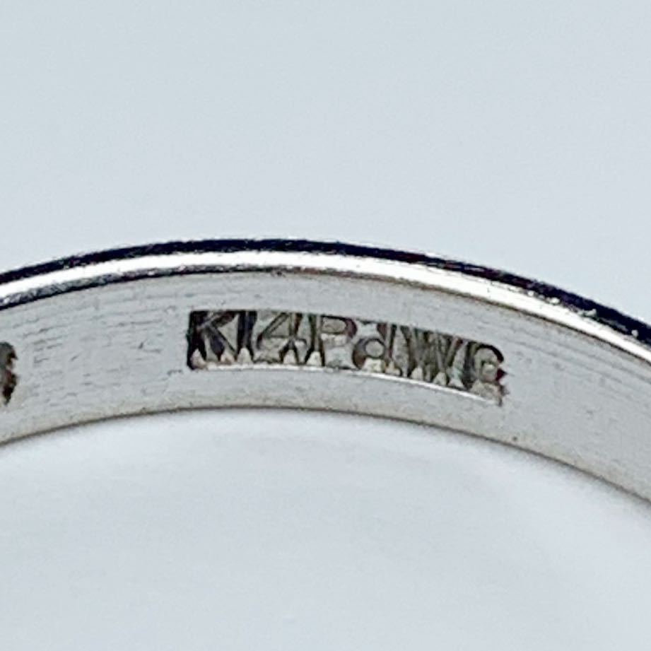 K14PdWG 刻印 指輪 リング 約13号 総重量約2.4g アクセサリー 中古品