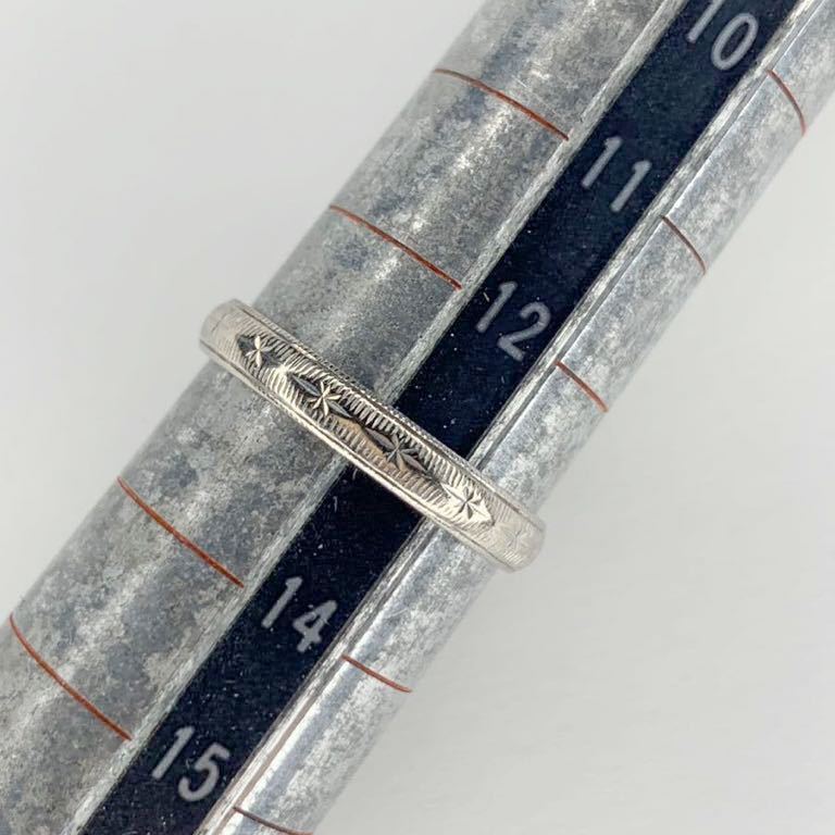 K14PdWG 刻印 指輪 リング 約13号 総重量約2.4g アクセサリー 中古品