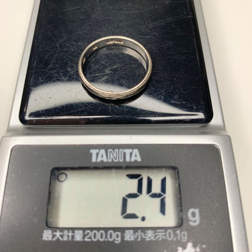 K14PdWG 刻印 指輪 リング 約13号 総重量約2.4g アクセサリー 中古品