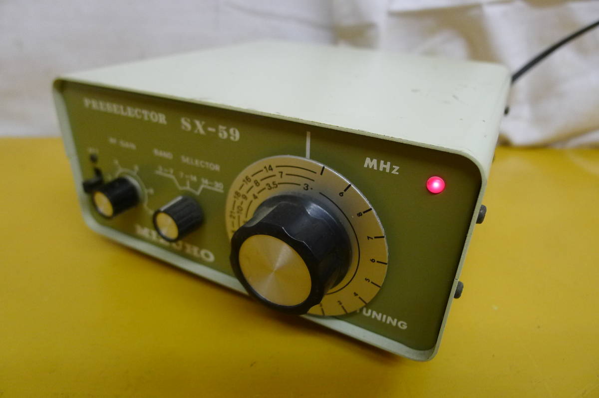 HH354 MIZUHO プリセレクター SX-59 通電のみ確認済み 動作未確認 現状品 ジャンク扱/80